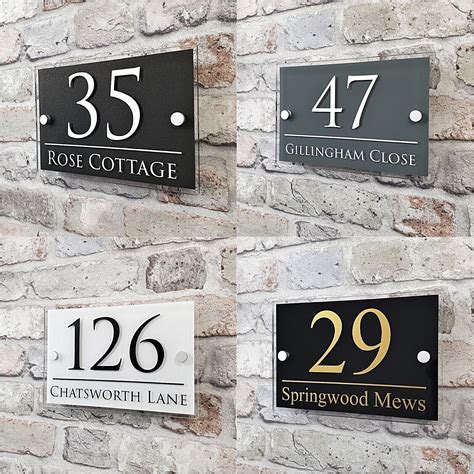 house number plaques b&q